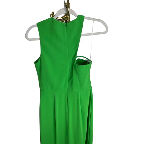 Amanda Uprichard REVOLVE Gilda Gown One Shoulder Asymmetric Grass Green Large - Picture 12 of 16